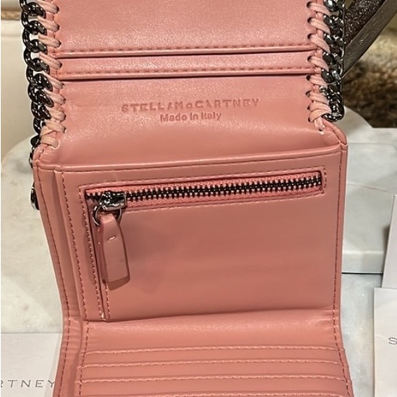 Stella McCartney Falabella small flap wallet pink EUC - Picture 6 of 11